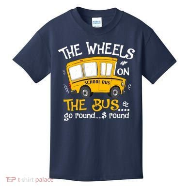 Back To School The Wheels On The Bus Kids T-Shirt
