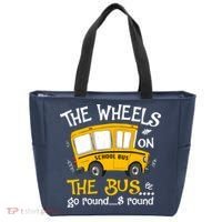 Back To School The Wheels On The Bus Tote Bag thumb 0