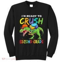 Back To School I'm Ready To Crush Second Grade Dinosaur Sweatshirt thumb 0