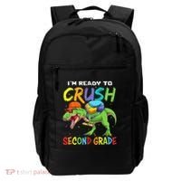 Back To School I'm Ready To Crush Second Grade Dinosaur Backpack thumb 0