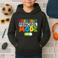 Back To School Assistant Principal Mode On Kids Hoodie thumb 2