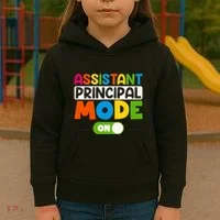Back To School Assistant Principal Mode On Kids Hoodie thumb 3