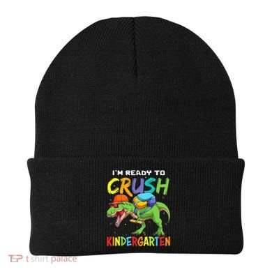 Back To School I'm Ready To Crush Kindergarten Dinosaur Beanie