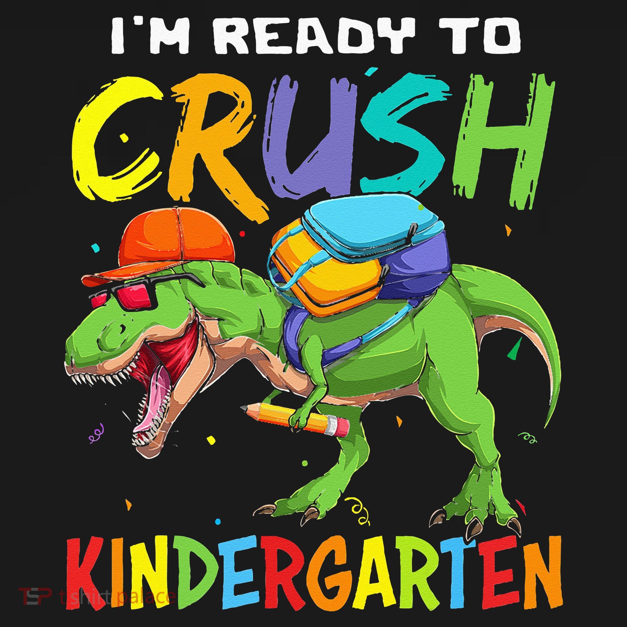 Back To School I'm Ready To Crush Kindergarten Dinosaur Women's Tank Top