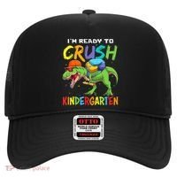 Back To School I'm Ready To Crush Kindergarten Dinosaur Hat thumb 0