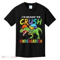 Back To School I'm Ready To Crush Kindergarten Dinosaur Kids T-Shirt thumb 0