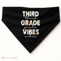 Back To School Third Grade Vibes First Day Teacher USA-Made Doggie Bandana thumb 0