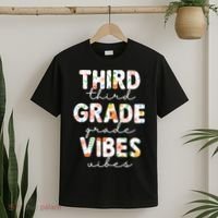 Back To School Third Grade Vibes First Day Teacher T-Shirt thumb 2