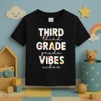 Back To School Third Grade Vibes First Day Teacher Toddler T-Shirt thumb 3