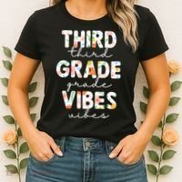 Back To School Third Grade Vibes First Day Teacher Women's T-Shirt thumb 2