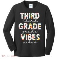 Back To School Third Grade Vibes First Day Teacher Kids Long Sleeve Shirt thumb 0