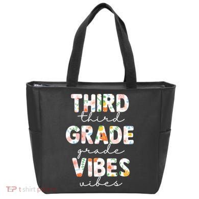Back To School Third Grade Vibes First Day Teacher Tote Bag
