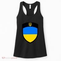 Big Tactical Shield 5 11 Stand With Ukraine Volodymyr Zelenskyy Trident Military Women's Tank Top thumb 0