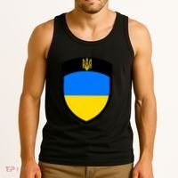 Big Tactical Shield 5 11 Stand With Ukraine Volodymyr Zelenskyy Trident Military Tank Top thumb 3