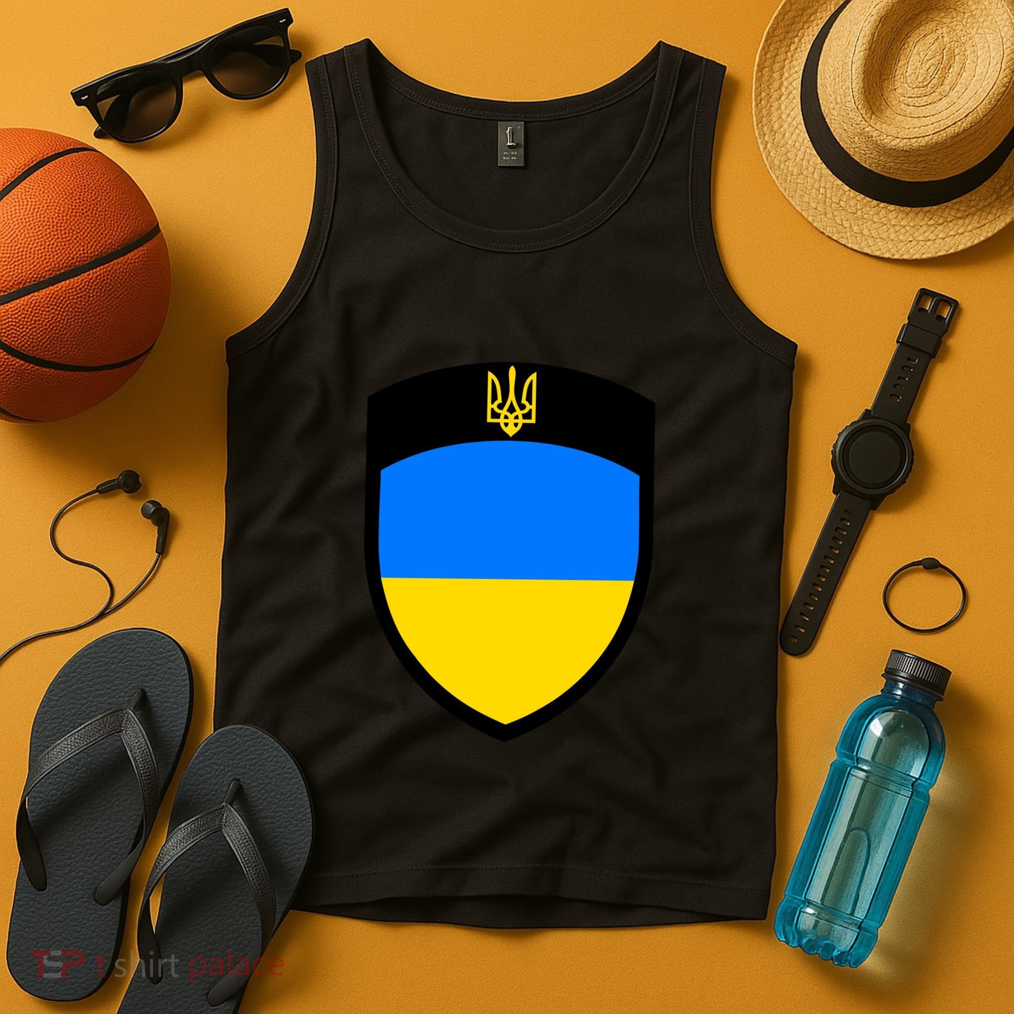 Big Tactical Shield 5 11 Stand With Ukraine Volodymyr Zelenskyy Trident Military Tank Top