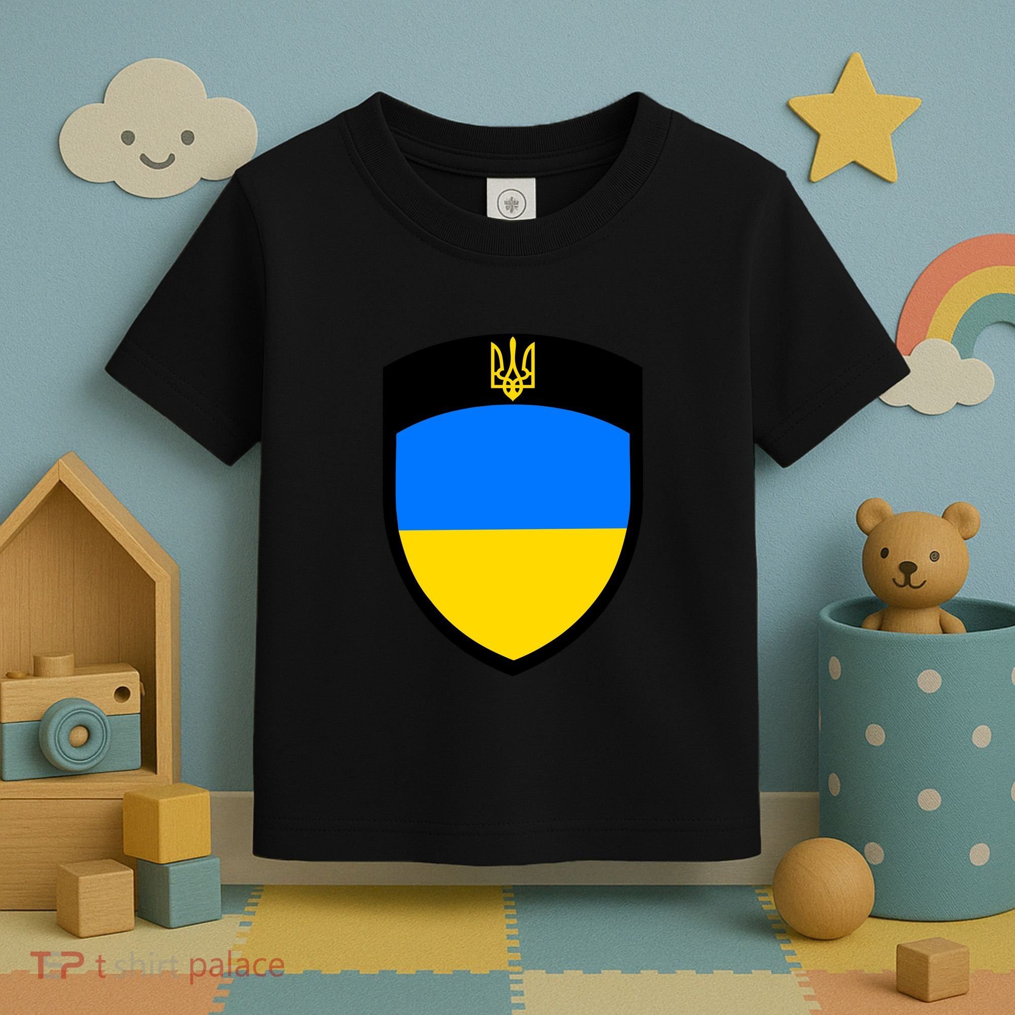 Big Tactical Shield 5 11 Stand With Ukraine Volodymyr Zelenskyy Trident Military Toddler T-Shirt