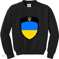 Big Tactical Shield 5 11 Stand With Ukraine Volodymyr Zelenskyy Trident Military Kids Sweatshirt thumb 0