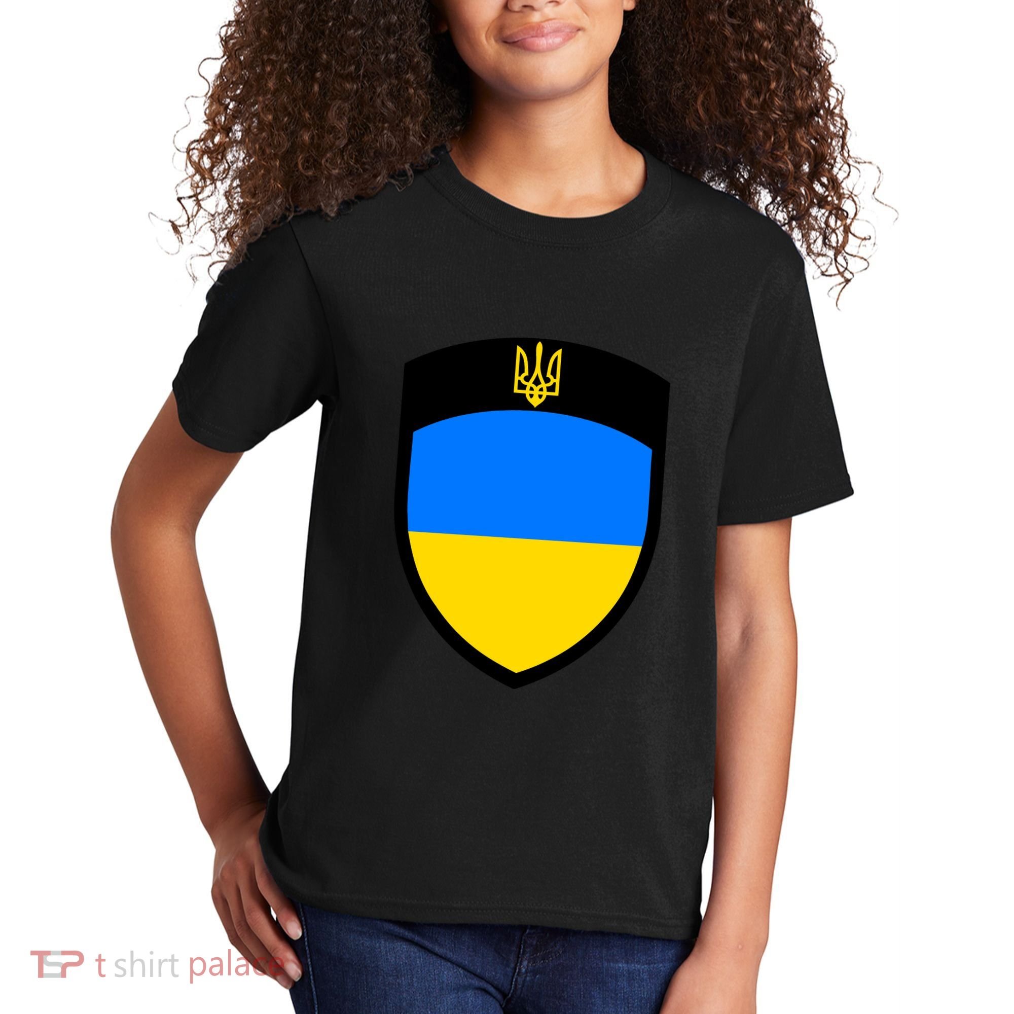 Big Tactical Shield 5 11 Stand With Ukraine Volodymyr Zelenskyy Trident Military Kids T-Shirt
