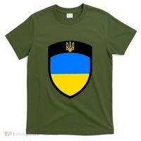 Big Tactical Shield 5 11 Stand With Ukraine Volodymyr Zelenskyy Trident Military T-Shirt thumb 0