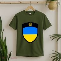 Big Tactical Shield 5 11 Stand With Ukraine Volodymyr Zelenskyy Trident Military T-Shirt thumb 2
