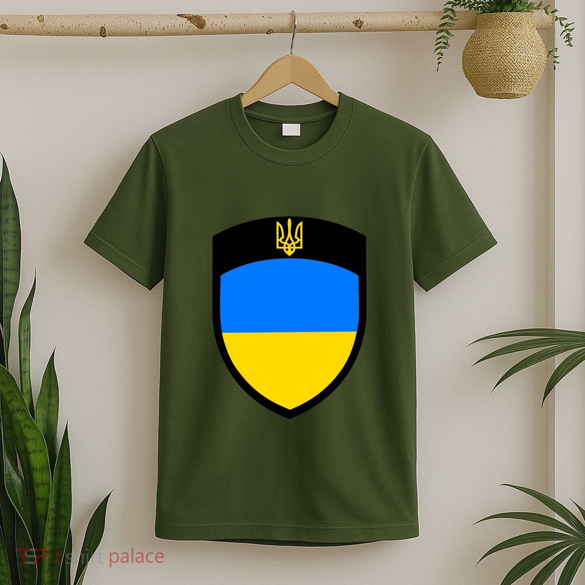 Big Tactical Shield 5 11 Stand With Ukraine Volodymyr Zelenskyy Trident Military T-Shirt