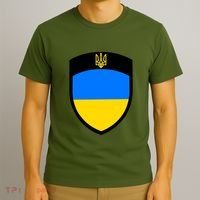 Big Tactical Shield 5 11 Stand With Ukraine Volodymyr Zelenskyy Trident Military T-Shirt thumb 3