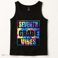 Back To School 7th Grade Vibes First Day Of School Teachers Tank Top thumb 2