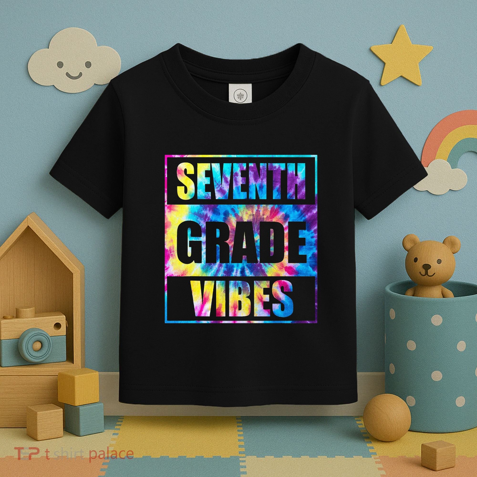 Back To School 7th Grade Vibes First Day Of School Teachers Toddler T-Shirt