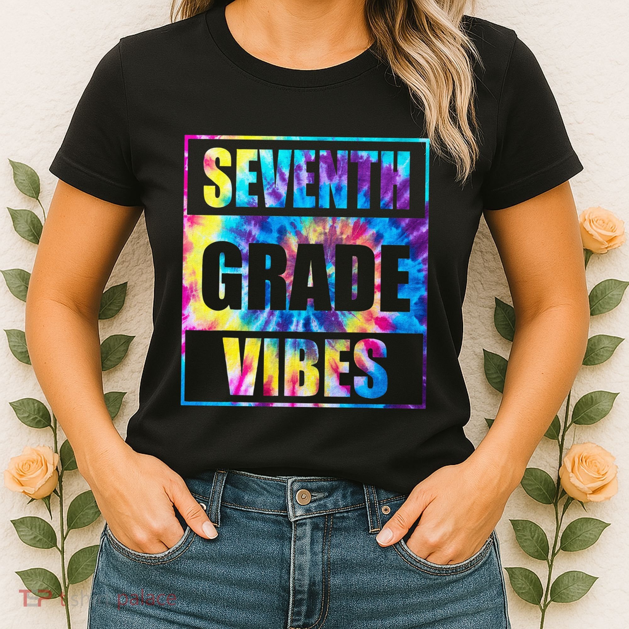 Back To School 7th Grade Vibes First Day Of School Teachers Women's T-Shirt