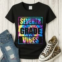 Back To School 7th Grade Vibes First Day Of School Teachers Women's T-Shirt thumb 3