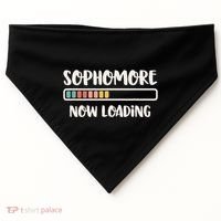 Back To School 10th Grade 10 Sophomore Now Loading USA-Made Doggie Bandana thumb 0