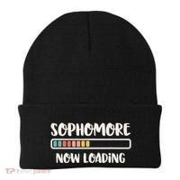 Back To School 10th Grade 10 Sophomore Now Loading Beanie thumb 0