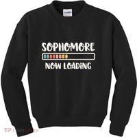 Back To School 10th Grade 10 Sophomore Now Loading Kids Sweatshirt thumb 0