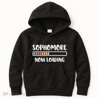Back To School 10th Grade 10 Sophomore Now Loading Kids Hoodie thumb 0