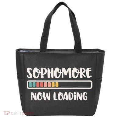 Back To School 10th Grade 10 Sophomore Now Loading Tote Bag