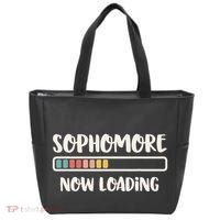 Back To School 10th Grade 10 Sophomore Now Loading Tote Bag thumb 0