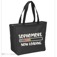 Back To School 10th Grade 10 Sophomore Now Loading Tote Bag thumb 2