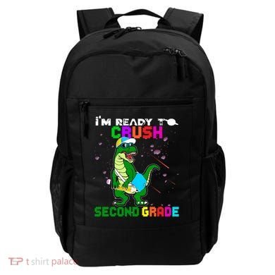Back To School Dinosaur Im Ready To Crush Second Grade Great Gift Backpack