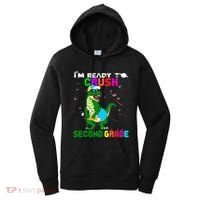Back To School Dinosaur Im Ready To Crush Second Grade Great Gift Women's Hoodie thumb 0