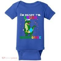 Back To School Dinosaur Im Ready To Crush Second Grade Great Gift Baby Bodysuit thumb 0