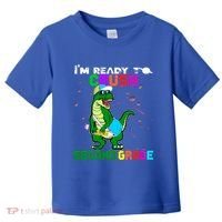 Back To School Dinosaur Im Ready To Crush Second Grade Great Gift Toddler T-Shirt thumb 0