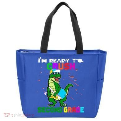 Back To School Dinosaur Im Ready To Crush Second Grade Great Gift Tote Bag