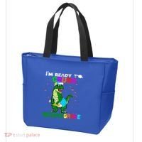 Back To School Dinosaur Im Ready To Crush Second Grade Great Gift Tote Bag thumb 3