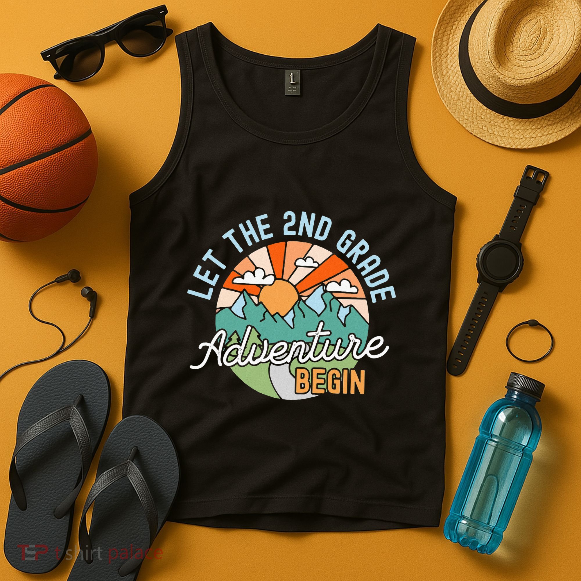 Back To School Gift Let The Second Grade Adventure Begin Tank Top