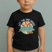Back To School Gift Let The Second Grade Adventure Begin Toddler T-Shirt thumb 2