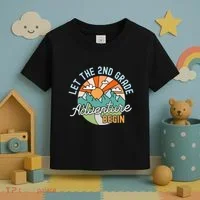 Back To School Gift Let The Second Grade Adventure Begin Toddler T-Shirt thumb 3