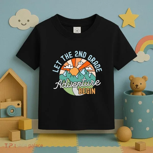 Back To School Gift Let The Second Grade Adventure Begin Toddler T-Shirt