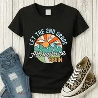 Back To School Gift Let The Second Grade Adventure Begin Women's T-Shirt thumb 3