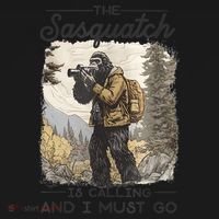 Bigfoot The Sasquatch Is Calling And I Must Go Coaster thumb 2