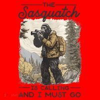 Bigfoot The Sasquatch Is Calling And I Must Go Santa Hat thumb 1